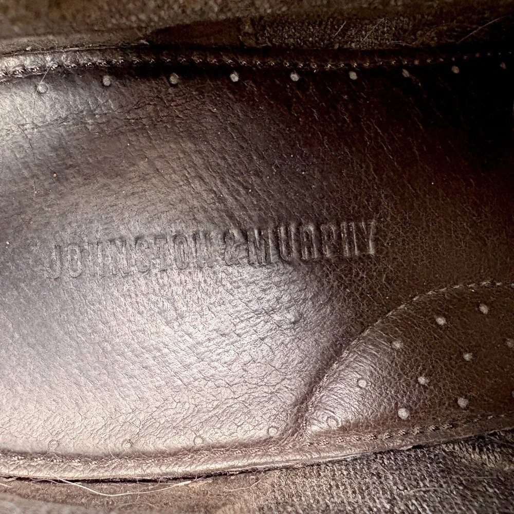 Johnston‎ & Murphy Copeland Chukka Boot Mens Sz 11M Gray Oiled Suede Lace Up